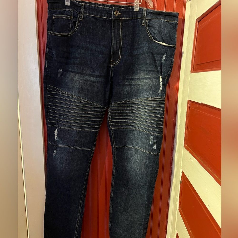 South Pole Men’s Stretch Jeans - Dark Blue 44x35